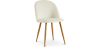 Buy Dining Chair - Velvet Upholstered - Scandinavian Style - Evelyne Cream 59990 in the United Kingdom