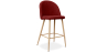 Buy Fabric Upholstered Stool - Scandinavian Design - 63cm - Evelyne Red 61276 - in the UK