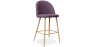 Buy Fabric Upholstered Stool - Scandinavian Design - 63cm - Evelyne Purple 61276 in the United Kingdom