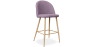 Buy Fabric Upholstered Stool - Scandinavian Design - 63cm - Evelyne Pink 61276 in the United Kingdom