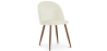 Buy Dining Chair - Upholstered in Velvet - Scandinavian Design - Evelyne Cream 59991 in the United Kingdom