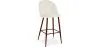 Velvet Upholstered Stool - Scandinavian Design - Evelyne image 9