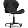 Buy Office Chair with Wheels - Swivel Desk Chair - Upholstered in Faux Leather - Black Wito Frame Black 61049