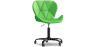 Buy Office Chair with Wheels - Swivel Desk Chair - Upholstered in Faux Leather - Black Wito Frame Green 61049 home delivery