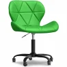 Office Chair with Wheels - Swivel Desk Chair - Upholstered in Faux Leather - Black Wito Frame image 9