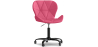Buy Office Chair with Wheels - Swivel Desk Chair - Upholstered in Faux Leather - Black Wito Frame Fuchsia 61049 - in the UK