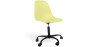 Buy Office Chair with Armrests - Wheeled Desk Chair - Black Denisse Frame Pastel yellow 61268 in the United Kingdom
