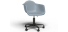 Buy Office Chair with Armrests - Desk Chair with Wheels - Weston Black Frame Light grey 61269 in the United Kingdom