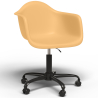 Buy Office Chair with Armrests - Desk Chair with Wheels - Weston Black Frame Pastel orange 61269 with a guarantee