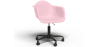 Buy Office Chair with Armrests - Desk Chair with Wheels - Weston Black Frame Pastel pink 61269 at Privatefloor
