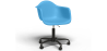 Buy Office Chair with Armrests - Desk Chair with Wheels - Weston Black Frame Blue 61269 in the United Kingdom