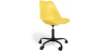 Buy Office Chair with Wheels - Swivel Desk Chair - Tulip Black Frame Yellow 61270 - in the UK