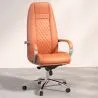 Buy Ergonomic Office Chair with Wheels and Armrests - Manga Brown 61282