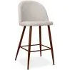 Fabric Upholstered Stool - Scandinavian Design - 66cm- Evelyne image 9