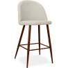 Buy Fabric Upholstered Stool - Scandinavian Design - 63cm- Evelyne Beige 61284 - in the UK