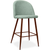 Buy Fabric Upholstered Stool - Scandinavian Design - 63cm- Evelyne Pastel blue 61284 home delivery
