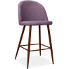 Buy Fabric Upholstered Stool - Scandinavian Design - 63cm- Evelyne Purple 61284 in the United Kingdom