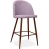 Fabric Upholstered Stool - Scandinavian Design - 66cm- Evelyne image 9
