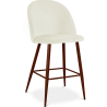Buy Velvet Upholstered Stool - Scandinavian Design - Evelyne Cream 61287 - prices