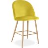 Velvet Upholstered Stool - Scandinavian Design - 66cm - Evelyne image 9