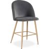 Velvet Upholstered Stool - Scandinavian Design - 66cm - Evelyne image 9