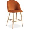 Velvet Upholstered Stool - Scandinavian Design - 66cm - Evelyne image 9