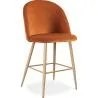 Velvet Upholstered Stool - Scandinavian Design - 66cm - Evelyne image 9