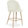 Velvet Upholstered Stool - Scandinavian Design - 66cm - Evelyne image 9