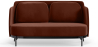 Buy Two-Seater Sofa - Upholstered in Velvet - Terrec Chocolate 61002 in the United Kingdom