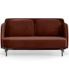 Buy Two-Seater Sofa - Upholstered in Velvet - Terrec Chocolate 61002