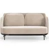 Buy Two-Seater Sofa - Upholstered in Velvet - Terrec Beige 61002