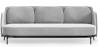 Buy Three-seat Sofa - Velvet Upholstery - Terron Light grey 61026 in the United Kingdom