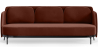 Buy Three-seat Sofa - Velvet Upholstery - Terron Chocolate 61026 - in the UK