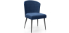Buy Dining Chair - Upholstered in Velvet - Kirna Dark blue 61052 - in the UK