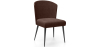 Buy Dining Chair - Upholstered in Velvet - Kirna Chocolate 61052 home delivery