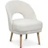 Buy Upholstered Dining Chair in Bouclé - Devy White 61298