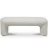 Buy Upholstered Bench in Bouclé Fabric - Vieire White 61307