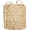 Buy Natural Fiber Basket with Handles - 30x30CM - Taral Natural 61319