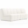 Buy Modular Sofa - Upholstered in Bouclé - 2 Modules - 3/4 Seater - Herridon White 61308