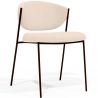Dining chair - Upholstered in Bouclé Fabric - Black Metal - Seda image 9