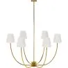 Buy Gold Ceiling Chandelier with 6 Shades - Arena Gold 61335