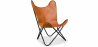 Buy Butterfly design chair - Leather - Blop Brown 27808 - in the UK