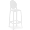 Buy Bar Stool with Backrest - Transparent Design - 75cm - Victoria Queen White 58924 in the United Kingdom