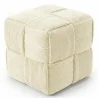 Square Corduroy Upholstered Pouf - Modern Design - Cube image 9