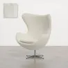 Armchair with armrests - Upholstered in Boucle Fabric - Brave image 9