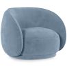 Curved Velvet Upholstered Armchair - Cally image 9