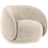 Curved Velvet Upholstered Armchair - Cally image 9