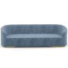 4/5-Seater Velvet Upholstered Sofa - Herina image 9