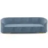 4/5-Seater Velvet Upholstered Sofa - Herina image 9