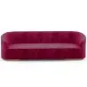 4/5-Seater Velvet Upholstered Sofa - Herina image 9